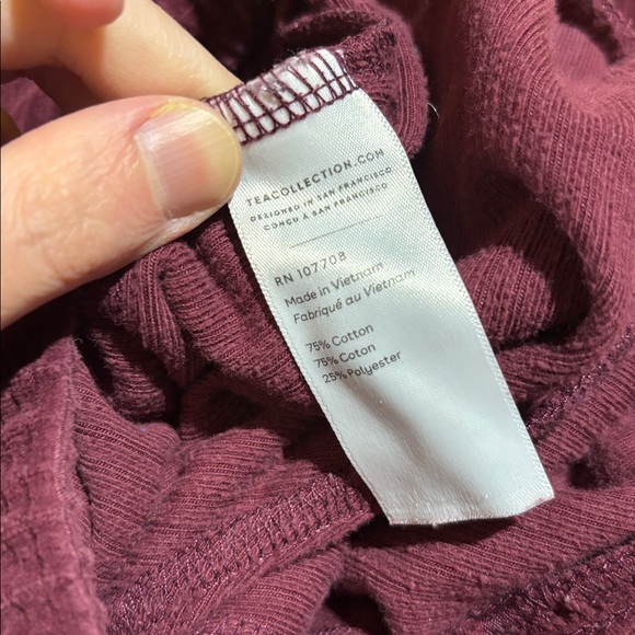 Tea Collection Wide Leg Ribbed Pants - Picture 5 of 5